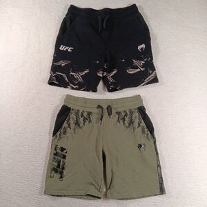 Venum Shorts Mens Medium UFC Fleece Sweatshorts MMA Gym Athleisure Lot Of 2